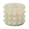 thumbnail image 6 of Decorative Bubble Glass Scented Candle for Men and Women - Stylish Large Votive Candle for Indoor and Outdoor Home Decor - Ideal for Living Room, Bedroom, and Bathroom Decor - 7", Ivory, 6 of 12