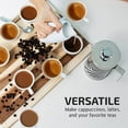 thumbnail image 4 of OVENTE French Press Coffee Maker 34 Ounce with Heat Resistant Borosilicate Glass, Stainless Steel Design and 4-Level Filter System, Portable Cold Brewer Pot for Travel, Camping or Gift, Silver FSD34P, 4 of 9