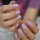 thumbnail image 1 of Fantasy Nails Series Pink Purle Short Chrome Holográfico Prensa en las uñas Forma cuadrada natural Consejos de manicura encantadores 24, 1 of 5