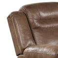 thumbnail image 3 of Betty 41 Inch Manual Recliner Armchair, Pull Tab Mechanism, Rich Brown, 3 of 5