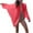 Red, variant on ShomPort Chiffon Swimsuit Coverups for Women Summer Lightweight Front Open Tie Beach Cardigan Tops