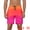Orange, variant on Men's Contrast Color Drawstring Waist Beach Swimwear Shorts 28 Yellow