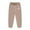 Khaki, variant on SonxaHe Big Girls Pants Letter Print Elastic High Waist Cargo Pants Child Athletic Comfy Fall Sweatpants Gray,Sized 10-11
