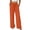 Orange, variant on hoksml Women's Wide Leg Striped Pants Drawstring Elastic Waist Loose Lounge Trousers with Pockets for Vacation and Daily Casual