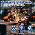 thumbnail image 4 of Angle Grinder Flange Nuts and Spanner Wrench Set with Extension Shaft Adjustable Hand Wrench Tool Sturdy Grinder Power Tool Parts for 5/8inch-11 Thread Angle Grinders Polishers, 4 of 10