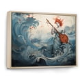 thumbnail image 2 of Designart "Mythology in Watercolor Venus" Fashion Framed Wall Art - Glam Blue Classics Hallway Framed Wall Art Decor, 2 of 6