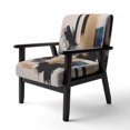 thumbnail image 3 of Designart "Blue Minimalist Expression III" Chaise d'Appoint Moderne Rembourrée - Fauteuil Moderne pour Chambre, 3 of 7