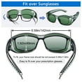 thumbnail image 3 of TINHAO Polarized Fit Over Sunglasses Wrap Around Shades Wear Over Glasses UV400 Protection for Driving, 3 of 7