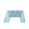 thumbnail image 4 of INSPIRE CHIC Women Pleated Pure Chiffon Long Scarves, Solid Color Semi Sheer Stretchy Gauze Hair Band Neck Scarf 57.1x3.9" Lake Blue, 4 of 5