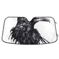 thumbnail image 2 of Crow Head Bird Automotive Front Car Windshield Sun Shade Reflector Foldable for Front Fit for Cars Truck SUVs, 2 of 8