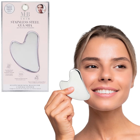 Stainless Steel Gua Sha – Face Sculpting Tool for Lifting, Toning & De-Puffing – Durable Facial Massage Tool for Lymphatic Drainage & Glowing Skin