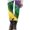 Multicolor-1, variant on LYEAA Mardi Gras Pants for Women Mardi Gras Elastic Waist Tights Stretchy Ankle Length Carnival Sequin Print Yoga Pants