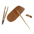 thumbnail image 4 of Tea Scoop, Hand-Made Carving Tea Accessories Bamboo Tea Set, Natural Bamboo Tea Scoop Set 4Pcs/Set For Home Office Bamboo Pattern, 4 of 8