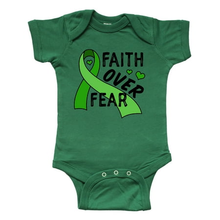 

Inktastic Mental Health Awareness Faith Over Fear Gift Baby Boy or Baby Girl Bodysuit