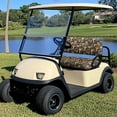 thumbnail image 4 of Pzuqiu Vintage Mushroom Golf Cart Seat Cover Set - 2-Piece Stretch-Fit Protector | Breathable, Washable Accessory for EZGO, Club Car & Yamaha 2-Seater Carts, 4 of 9