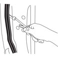 thumbnail image 3 of Extractor de sujetadores plásticos Lisle de 21 cm, negro, tipo horquilla, 3 of 3