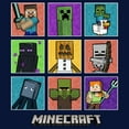 thumbnail image 2 of Boys' Husky Minecraft Character Boxes Graphic Tee Navy Blue Small, 2 of 3