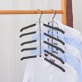 thumbnail image 6 of Multi-layer 5-in-1 Stainless Steel Clothes Hanger 3 Pack Closet Organizer, 6 of 7