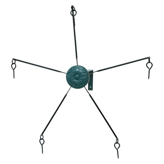 Squirrel Feeder - Squirrel-Go-Round Diversionary Feeder, 5-Arm Rotating Design, Cast Aluminum, Tree/Post/Deck Mount - Keeps Squirrels Entertained & Away From Bird Feeders