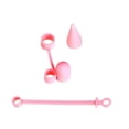 thumbnail image 5 of Stylus Pen Case Protective Cover Shockproof Pink 3Pcs Compatible for Apple Pencil Daily Use, 5 of 5