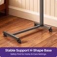 thumbnail image 4 of KEKOY Overbed Table with Wheels, Easy Height Adjustable Bedside Table for Bed for Elderly, Rolling Bed Tray Table for Eating & Reading, Stable Support for Medical Home Care and Hospital Use, 4 of 11