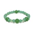 thumbnail image 3 of Natural Green Aventurine 4-8mm Round Shape Smooth Cut Beads Stretchable Bracelet for Men & Women., 3 of 3