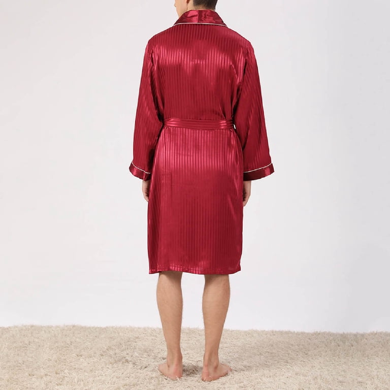open lace back dress Damask Velvet Housecoat in Ruby main image 1
