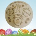 thumbnail image 4 of Plato de comida con forma de dibujos animados, bandeja para servir postres de conejo de Pascua (circular) Likrtyny Libre de BPA, 4 of 6
