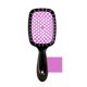 thumbnail image 3 of 1 Piece Hexagonal Grid Comb Wet and Dry Hairdressing Comb Styling Hollow Massage Comb, 3 of 4