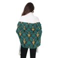thumbnail image 4 of FORMRS Womens Scarf Winter Soft Long Big Warm Shawls Wrap Tassel Scarves, Green Abstract Pattern, 4 of 9