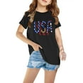 thumbnail image 2 of Virmaxy Kids 2024 Printed Round Neck Shirt Boys' and Girls' Independence Day Print Casual Short-Sleeved Cotton Tops, 2 of 5