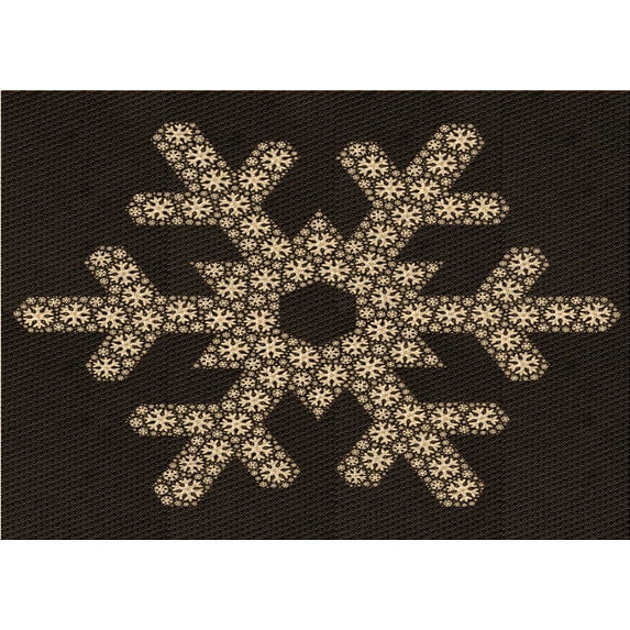 Ahgly Company Machine Washable Indoor Rectangle Transitional Night Black Area Rugs, 2' x 5'