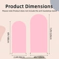 thumbnail image 2 of Arch Backdrop Cover Set of 2 (6/7.2ft) Wedding Arch Cover Spandex Arched Stand Covers Stretchy Backdrop for Birthday Balloon Party Graduation Decoration Wedding, 2 of 8
