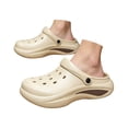 thumbnail image 2 of Unisex Garden Clogs, Womens and Mens on Shoes, Comfortable Quick Dry Lightweight Sandals for Beach Casual, Indoor and Outdoor(Khaki,9.5), 2 of 7