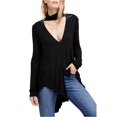 thumbnail image 2 of Blusa de punto Free People Uptown para mujer negro pequeño, 2 of 2