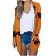 thumbnail image 1 of Abrigo estampado a la moda para mujer, cárdigan de manga larga, blusa informal holgada, Tops Pompotops qwe21040, 1 of 5