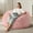 Pink, variant on Hobestluk 3ft Bean Bag Chairs for Adults Large Beanbag Chair with Chevron Plush Fur Cover Big Bean Bag Chair for Living Room Bedroom Dorm Office - Black (36” x 36” x 22”)
