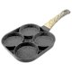 thumbnail image 1 of 4-hole Omelet Pan For Burger Eggs Ham Pancake Frying Pans Non-stick, 1 of 5