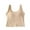 Beige, variant on AherBiu Summer Tops for Women Sleeveless Yoga Tank Tops with Built in Bra Cropped Workout Tops Tshirts