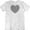 White, variant on Floral Heart or Love Valentine T-Shirt for Wife, GF, Women & Girls (Distressed) Athletic Heather