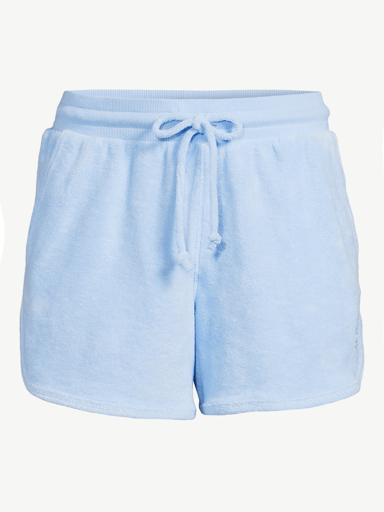 Vintage 70s Terry Cloth Pastel Baby Blue Shorts 