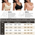 thumbnail image 6 of Wireless Support Bra for Women Full Coverage Bra V Neck Lace Paddede Push Up Bra Comfortable Seamless Bralette, 6 of 7