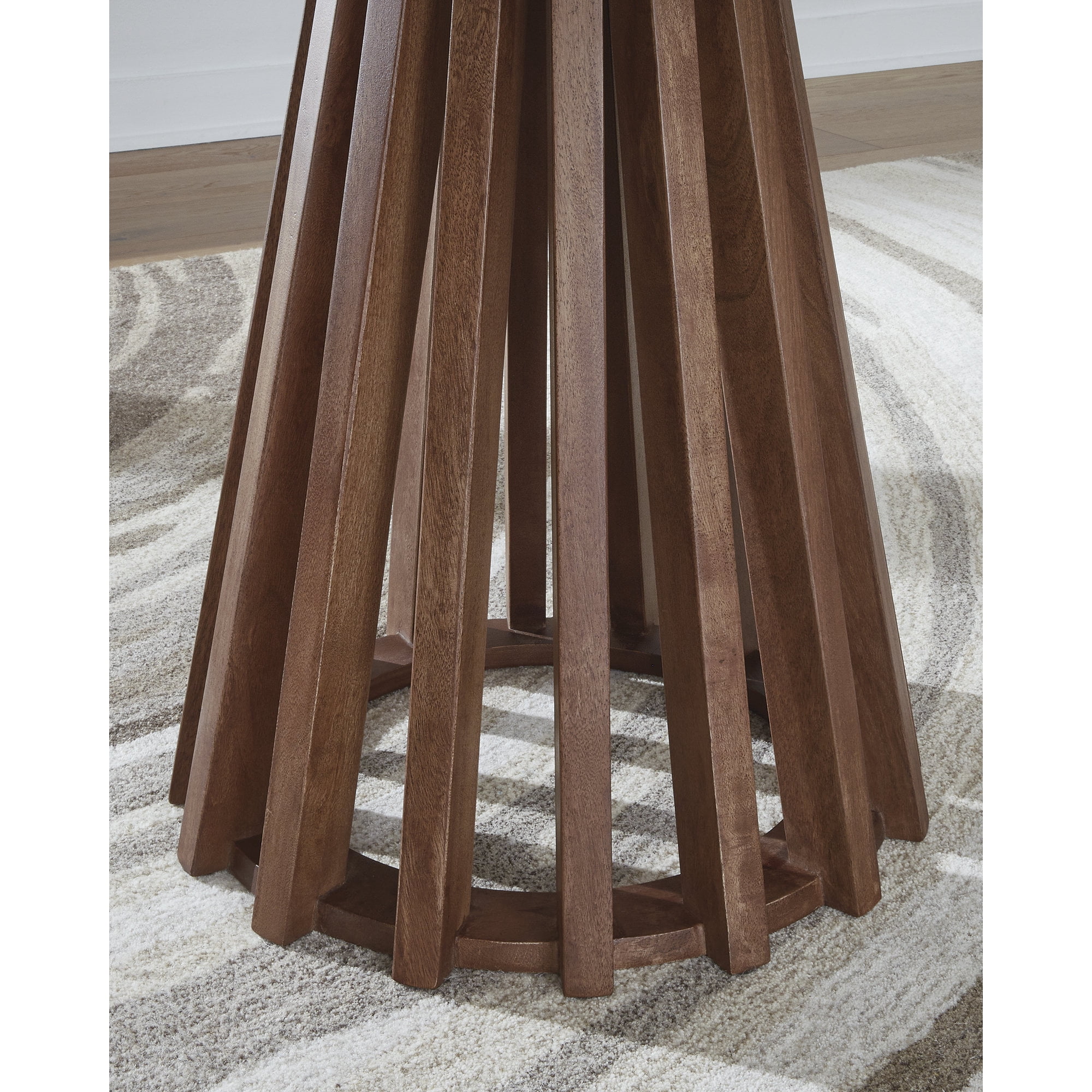 Signature Design by Ashley Kallari End Table, Warm Brown & Black