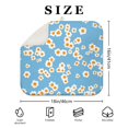 thumbnail image 4 of Floral Kitchen Dish Drainer Pad with Daisy Pattern Microfiber Drying Mat Absorbent Foldable Rack Pad for Counter 16x18 Inch, 4 of 7