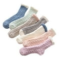thumbnail image 4 of MOKKHNB 7 Pairs Women's Slipper Socks Assorted Color Polyester, 4 of 8