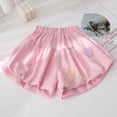 thumbnail image 2 of Shorts for Girls Elastic Waisted Ruffle Shorts with Bowknot Summer Fashion Wide Leg Bloomers Size 1-8, 2 of 6