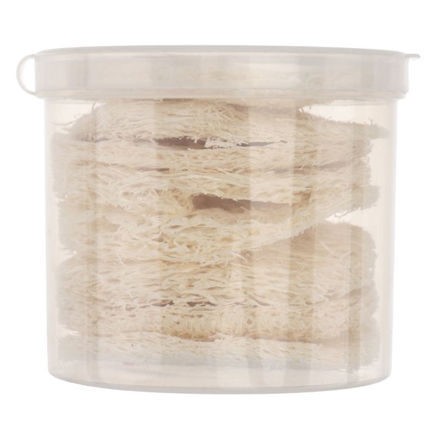 11 esponjas exfoliantes de lufa, desmaquillantes, reutilizables, para el cuidado facial y de la piel.