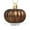 Brown, variant on Halloween Pumpkin Ornament Balls 12 Piece Set Printed Matte Holiday Decor - Plastic Material Multiple Hanging Uses Christmas Tree Decoration(Brown)