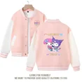 thumbnail image 1 of Sanrioed-Chaqueta de uniforme de béisbol para niños, abrigo de manga larga con estampado Kawaii, My Melody, Kuromi, Pochacco, 1 of 5
