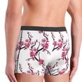 thumbnail image 4 of Men's Boxer Briefs, Retro berry blossoms Soft Comfy Mens Underwear Boxer Briefs Breathable With Widen Waist, 4 of 7